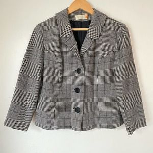 Vintage Pendleton Wool Blazer Jacket Houndstooth